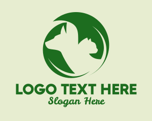 Cat - Organic Pet Veterinarian logo design