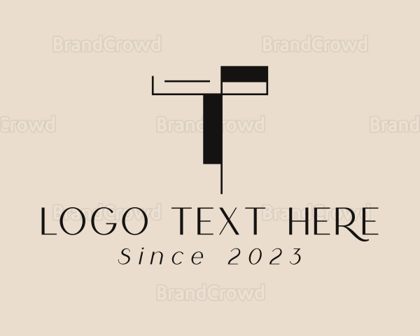 Interior Design Letter T Logo