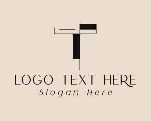 Interior Design Letter T Logo