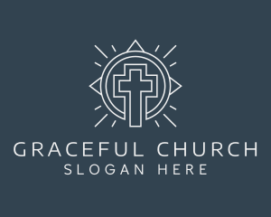 Modern Cross Fellowship logo design