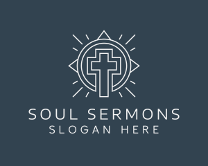 Preaching - Modern Cross Fellowship logo design