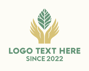 Ecosystem - Agriculture Hand Leaf logo design