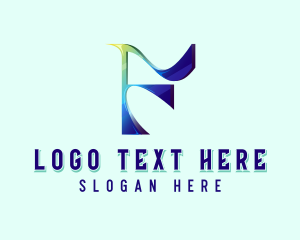 Cosmic - Creative Y2k Letter F logo design