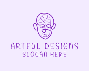 Human Face Doodle  logo design