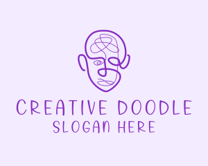 Human Face Doodle  logo design