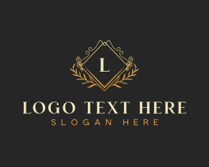 Boutique - Luxury Wreath Wedding Planner logo design
