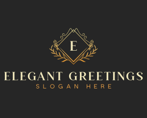 Luxury Wreath Wedding Planner logo design