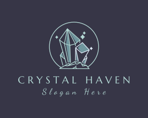 Sparkle Crystal Gem  logo design