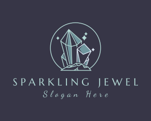 Sparkle Crystal Gem  logo design