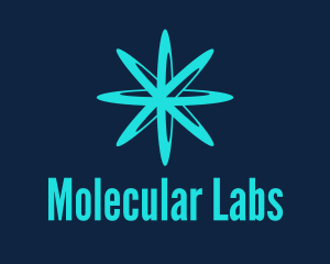 Molecular - Atom Laboratory Research logo design