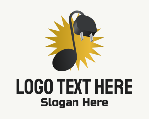 Music Store - Music Plug Electronic Instrument logo design