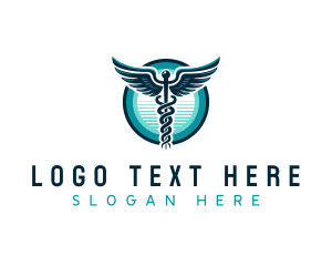 Nursing - Healthcare Nursing Caduceus logo design