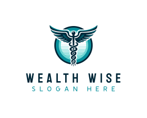 Healthcare - Healthcare Nursing Caduceus logo design