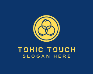 Toxic - Digital Tech Circuit logo design