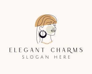 Female Fashion Jewelry logo design