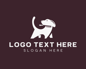 Dog Grooming Pet Shop Logo