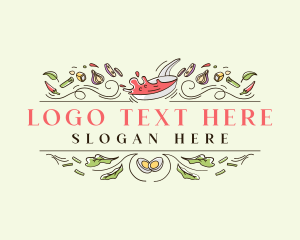 Gourmet Restaurant Food Logo