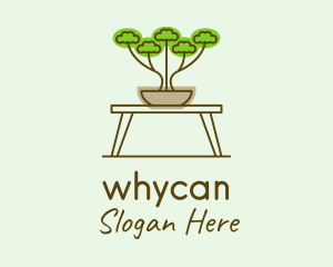 Bonsai Garden Plant Logo