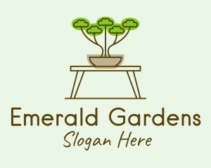 Bonsai Garden Plant logo design