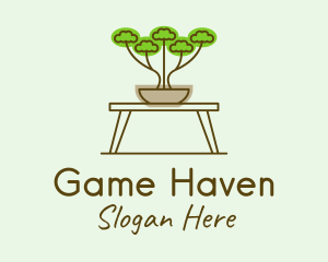 Home Styling - Bonsai Garden Plant logo design