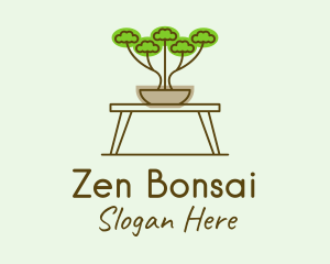 Bonsai Garden Plant logo design