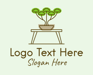 Natural - Bonsai Garden Plant logo design