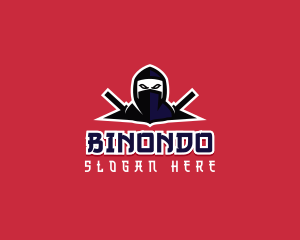 Game Streaming - Assassin Ninja Sword logo design