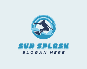 Beachwear - Ocean Wave Surfing logo design