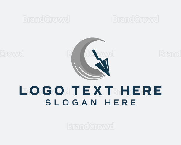 Concrete Plastering Trowel Logo