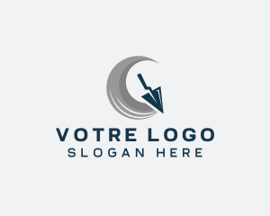 Concrete Plastering Trowel Logo