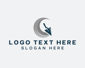 Tool - Concrete Plastering Trowel logo design