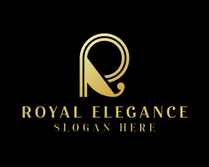 Royal Boutique Letter R logo design