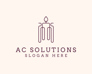 Minimal Candle Wax logo design