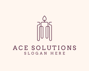 Minimal Candle Wax logo design