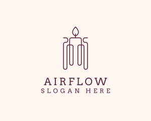 Minimal Candle Wax logo design