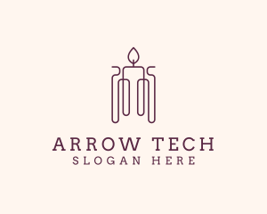 Minimal Candle Wax logo design