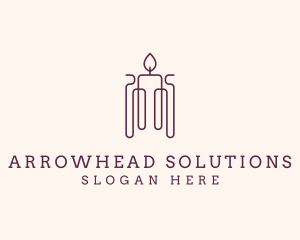 Minimal Candle Wax logo design