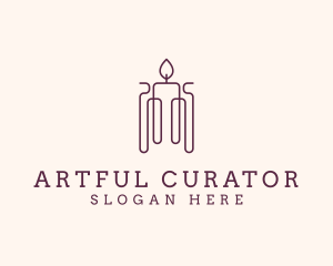 Minimal Candle Wax logo design