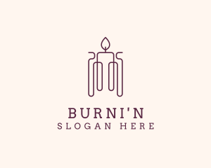 Minimal Candle Wax logo design