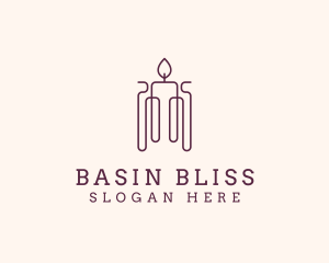 Minimal Candle Wax logo design