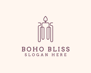 Minimal Candle Wax logo design