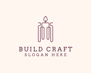 Minimal Candle Wax logo design