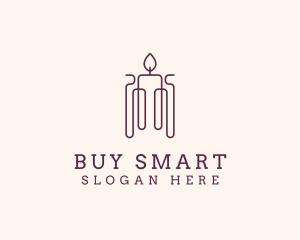 Minimal Candle Wax logo design