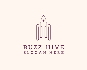 Minimal Candle Wax logo design