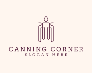 Minimal Candle Wax logo design