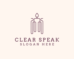 Minimal Candle Wax logo design