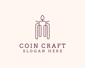 Minimal Candle Wax logo design