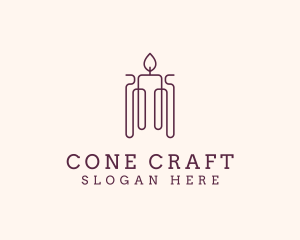 Minimal Candle Wax logo design