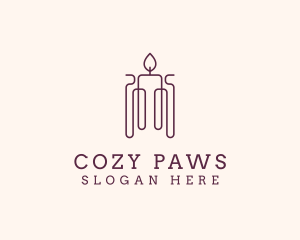 Minimal Candle Wax logo design