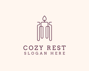 Minimal Candle Wax logo design